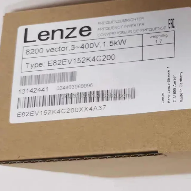 Lenze 8200 Series Inverter E82EV152-4C200 Brand New Industrial Automation Electrical Equipment with One Year Warranty