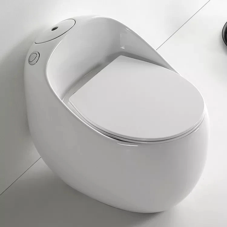 Sanitarios lnodoros bathroom round colored floor mounted wc water closet ceramic egg shaped marble one piece toilet factory