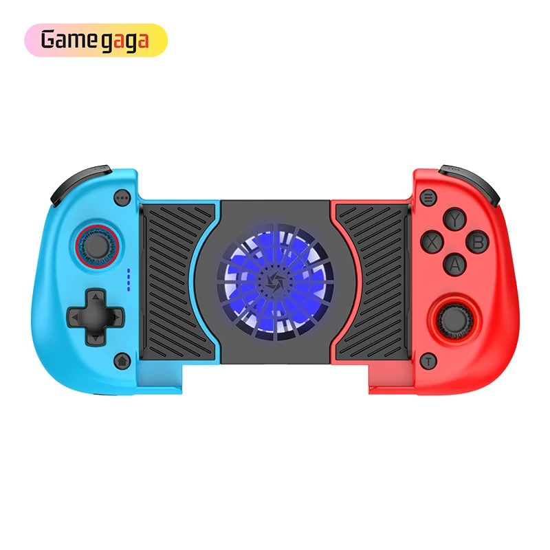 Yo X3 Stretching Game Controller 2 in 1 Cooling Fan Double Vibration Motors Gamepad Handle for Mobile Phone Android IOS NS