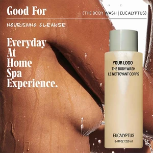 Revitalizing Eucalyptus & Niacinamide Herbal Gel Body Wash Deep Pore Cleansing with Skin Barrier Repair for Post-Gym Detox