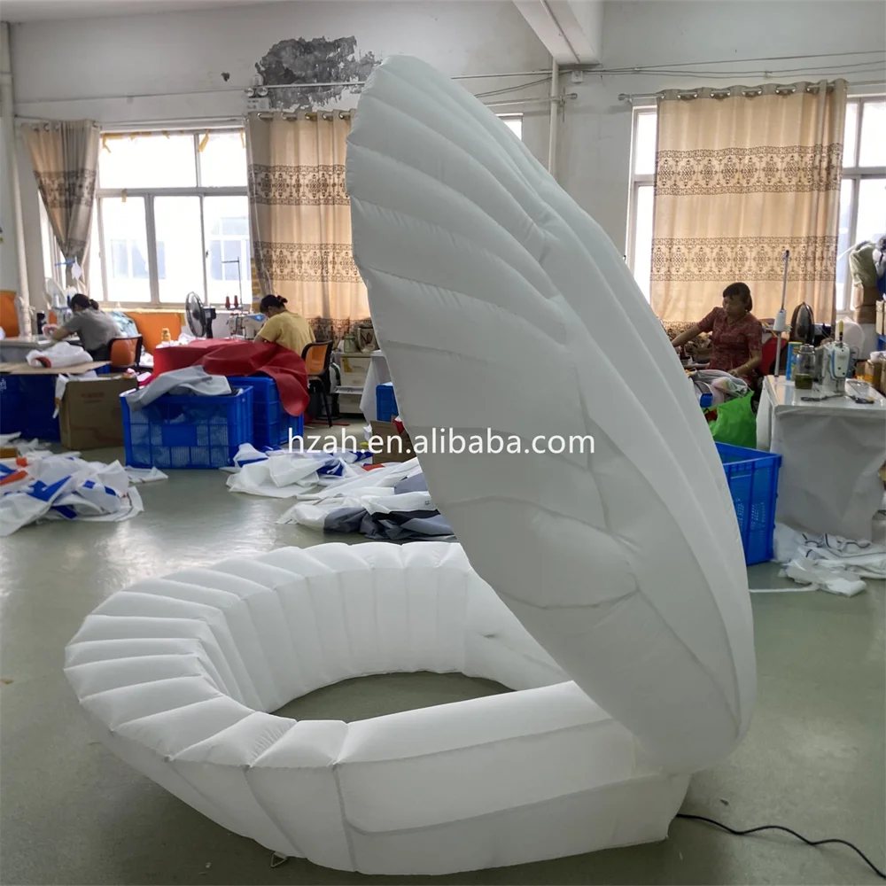 Giant LED Inflatable Stage Shell Inflatable Seashell for Party Stage Wedding