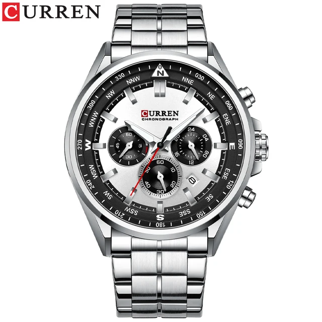 CURREN 8399 Watch Classic Luminous Hand Waterproof Wrist Watch Gift Chronograph Men Watches Dropshipping Relogio Masculino