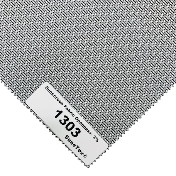 Transparent 430GSM PVC Sunscreen Fabric Roller Blinds with 2/2.5/3m Width for Outdoor Shade
