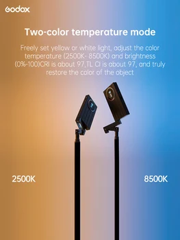 GODOX RGB M1 Photography Full-color RGB Fill Light Dimmable Mini Pocket Live Streaming Video Light detail image