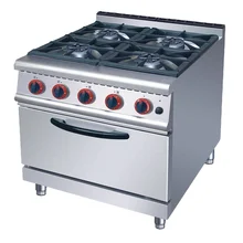 Kitchen Burner Gas Stove Commercial Gas Range Stove 4 burner with Oven Gas Combination Oven Stove
