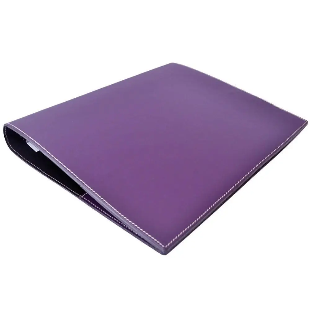 Letter Size File Folder Organizer Faux Leather 3 Ring Binder for Holding Documents