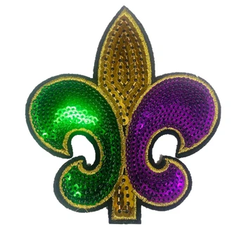 mardi gras iron on patches near me