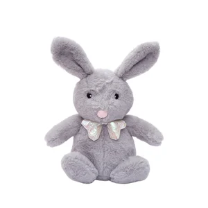 Hot Sale Long-Eared Easter Rabbit Plush Bunny Toy Soft Animal Stuffed Toy with PP Cotton Filling