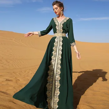 Oem Wholesale Turkish Cheap Price Fashion Middle East Islamic Clothing Muslim Evening Dress