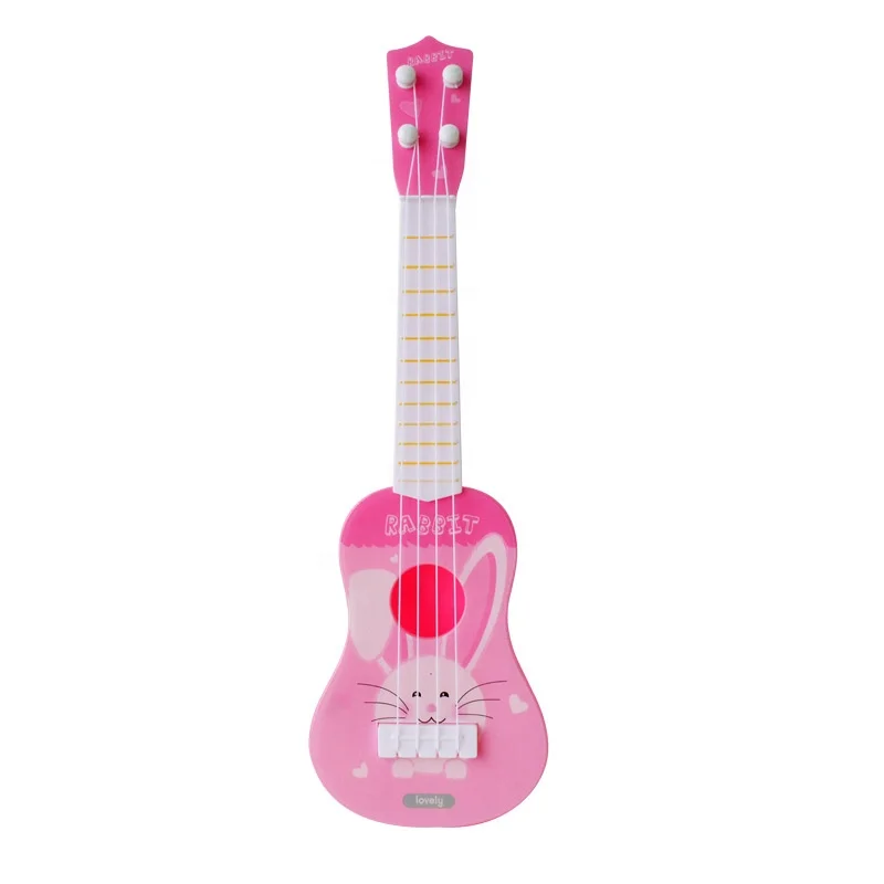 1-2 Kid's Simulation Instrument Mini Four Strings Toy Guitar Can Play Enlightenment Music Toys Musical Instrument Toys