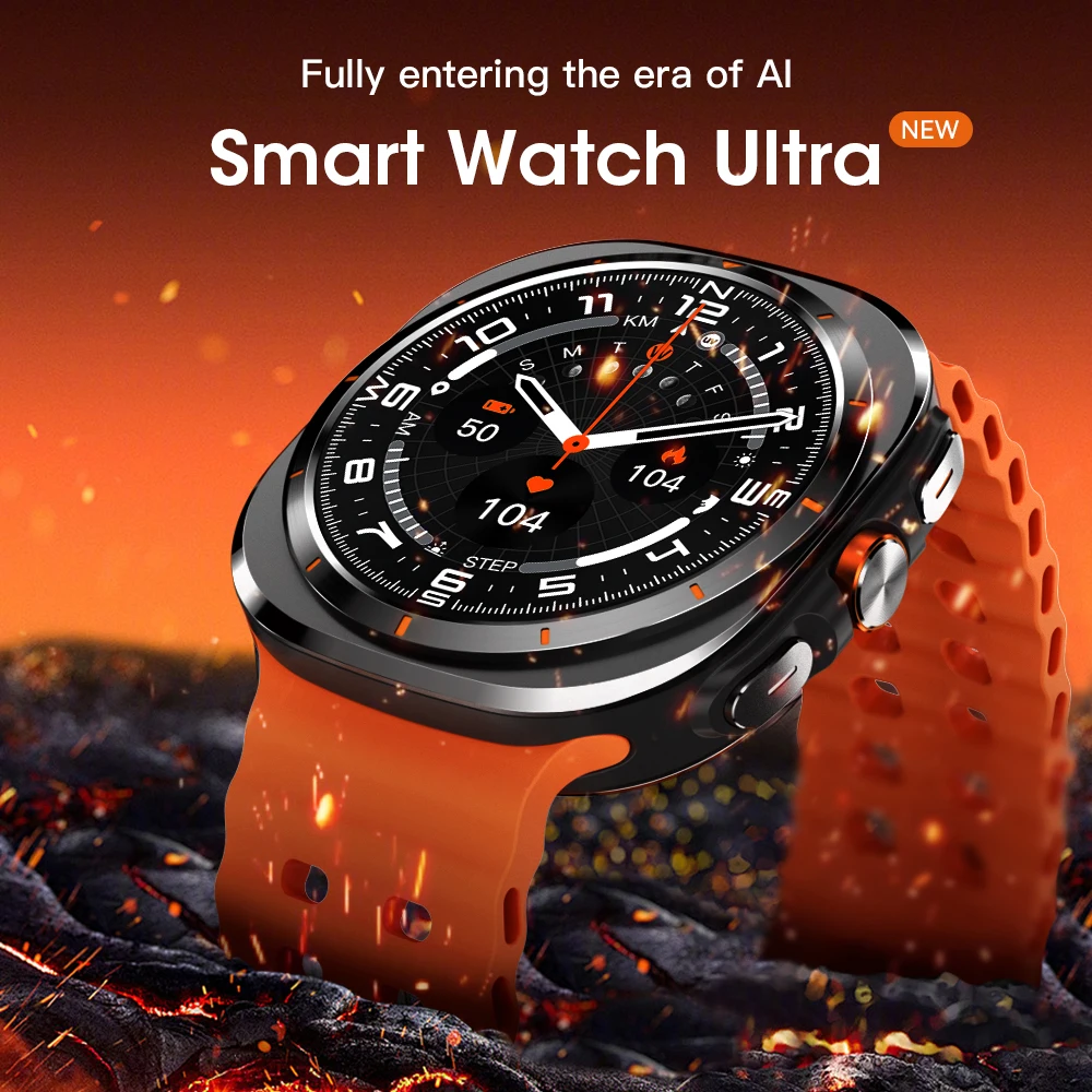 2025 NEW Smart Watch With AI Function Inch HD Screen SOS Alarm GPS  Movement Outdoor Sports Smart Watch for Men Women