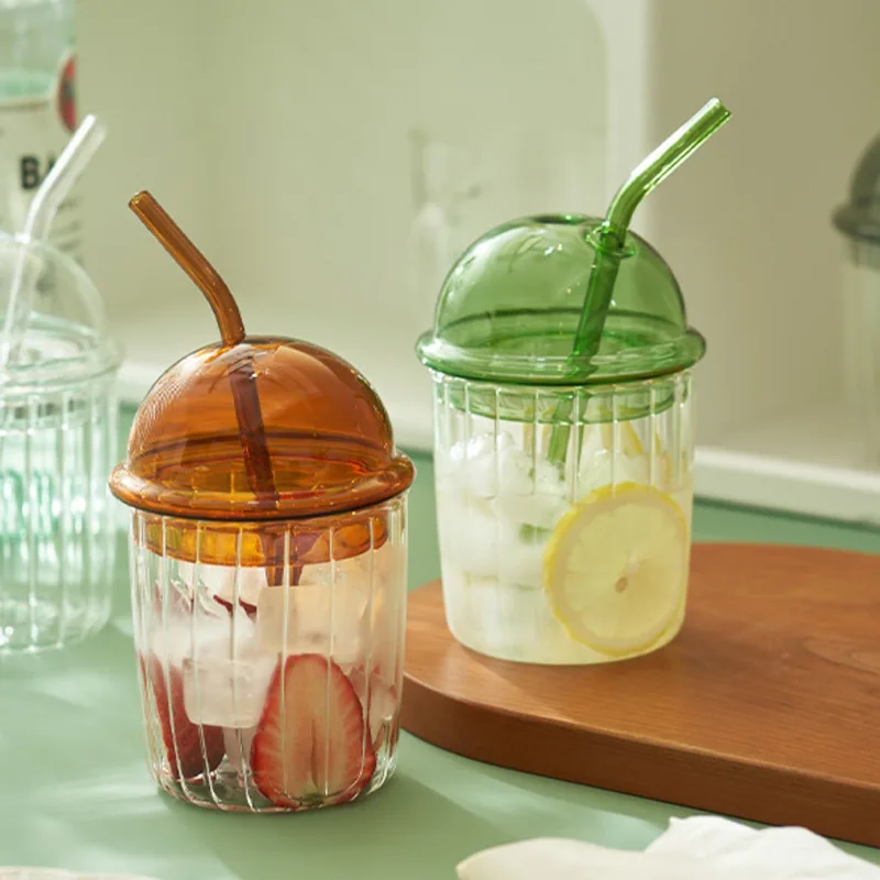 15OZ 450ml Foam EPE Packing  Customize Coffee Mugs Dessert Cups Ice Cream Cup with Straw