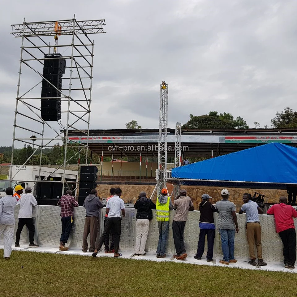 Cvr Dual 8 Inch Powered Line Array Speakers