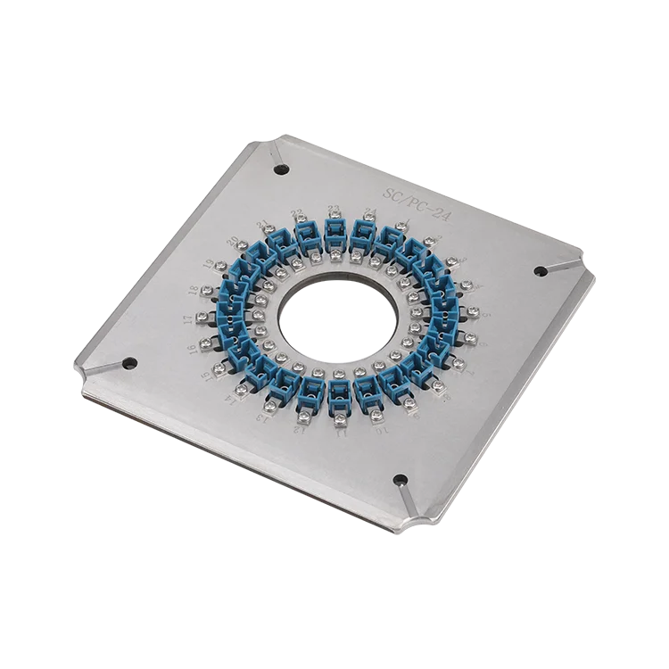 174*174*26mm Fiber Optic Polishing Fixture with 1.5 kgs Weight and Insertion Loss ≤0.20dB for SC UPC Connectors