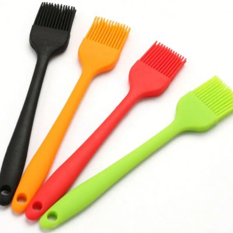 Heat Resistant Eco-Friendly Reusable Chef Kitchen Utensil Silicone Basting Brush for BBQ Baking Pastry