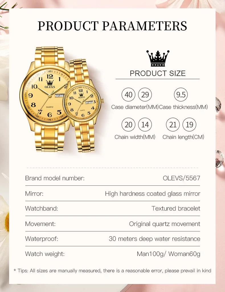 Top Luxury Brand OLEVS | GoldYSofT Sale Online