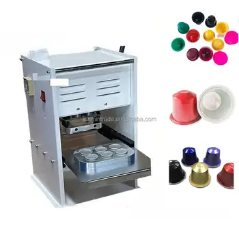 Junmin Factory Price K Cup Nes Cup Manual Heat Sealer Coffee Pods Aluminum Foil Capsules Sealing Machine