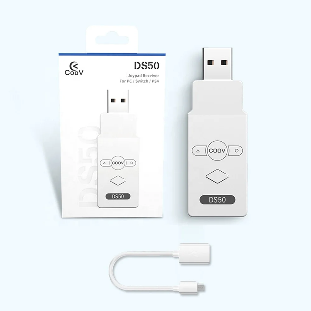 Ds50 Wireless Usb Adapter Converter For Ps5/ps4/x-box One Controller Used  On For Switch/ps4/ps3/pc Console - Buy Usb Adapter Converter For Ps5/ps4/x-box  One Controller,Usb Adapter Converter For Ps5 Product on Alibaba.com