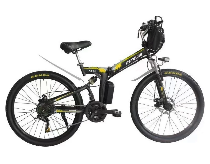 Electric Bike 1000W Motor 20AH Lithium Battery Big Battery Long Range eBike 26 inch Folding E Bike Electric Folding Bike Alibaba