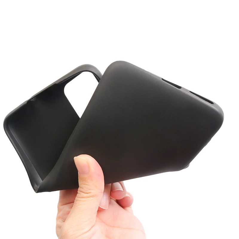 Black Silicone Phone Case for Cricket Debut S3 Mobile Phone Cover  Protective Matte TPU Case