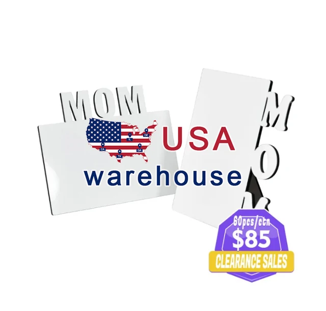 USA warehouse sublimation white MDF Mom photo frame 60pcs/carton