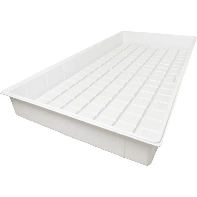 4×8 Ebb & Flow Hydroponic System Tables Tomato Farming Flood with Drain Equipment 4 & 8 Rolling Bench Grow Trays Metal Frame