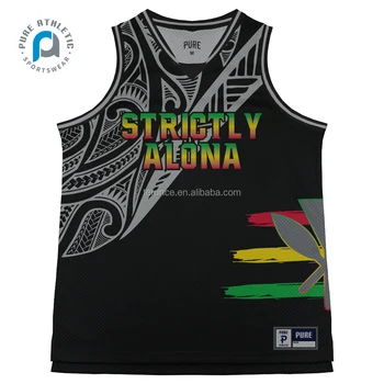 Source PURE Wholesale Best Price High Quality Polynesian Sublimation  Printing New Design Custom Basketball Jersey on m.