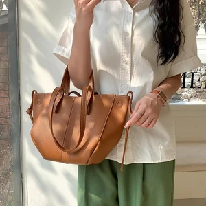 Kalanta 2026 Vintage Design Ladies Shoulder Bags Luxury  GENUINE LEATHER Handbags Fashion Large Capacity Tote Bag for Women