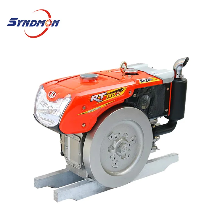Chinese New Single Cylinder Water Cooled Diesel Engine with Radiator 90cc Kick Start 8-18HP