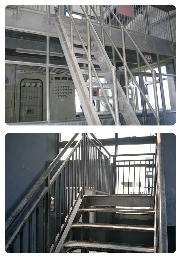 Zinc steel stair railing Machine room staircase railing Shopping mall ...