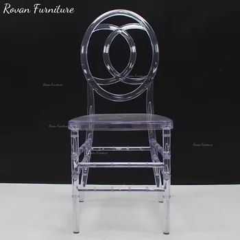 Wholesale price wedding chair fashion design back pattern resin chairs for sales