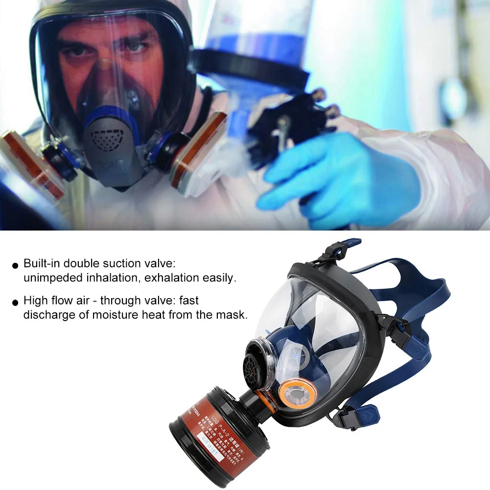 2023 Cnstrong Ppe Full Face Respirator Mask With Filters Reusable