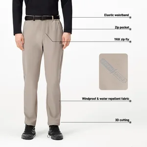 Men's Outdoor Soft Shell Pants High-Elastic Windproof Water-repellent Breathable Casual High-Elastic Outdoor Trouser