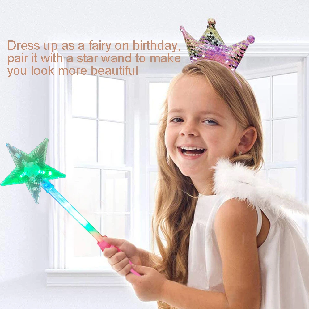 Ishine, оптовая продажа, товары для вечеринок, новый год, новинка, Детские светящиеся игрушки, светящиеся в темноте, волшебная палочка со звездой, светодиодная палочка