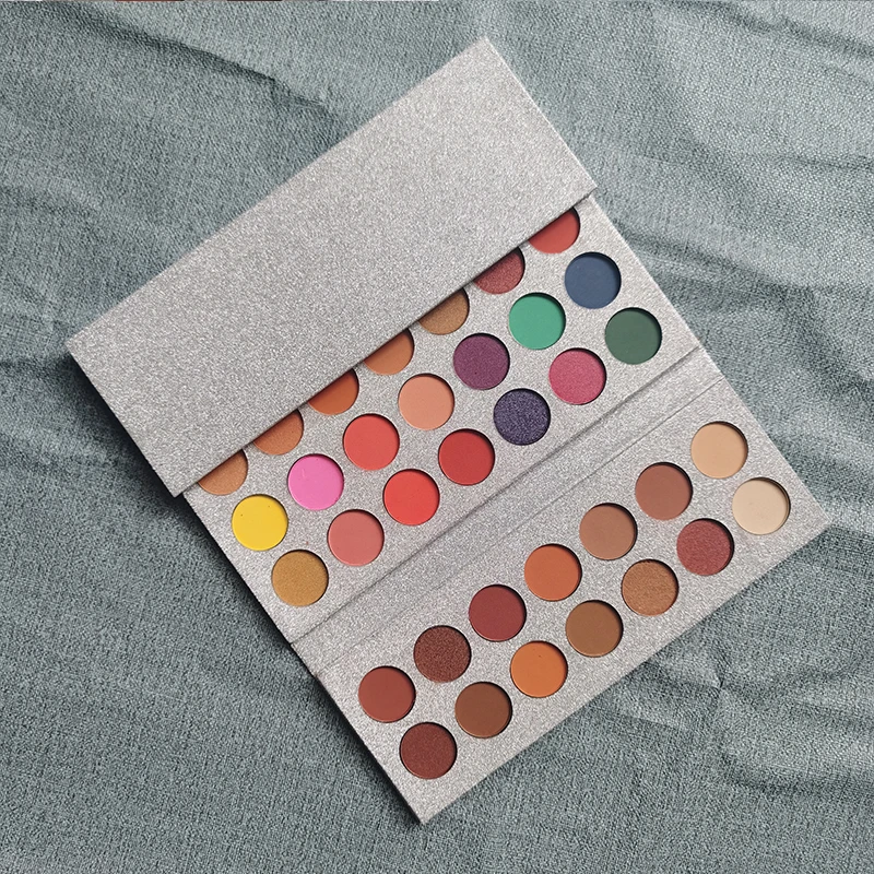 63 color foldable eyeshadow private custom logo makeup eyeshadow palette