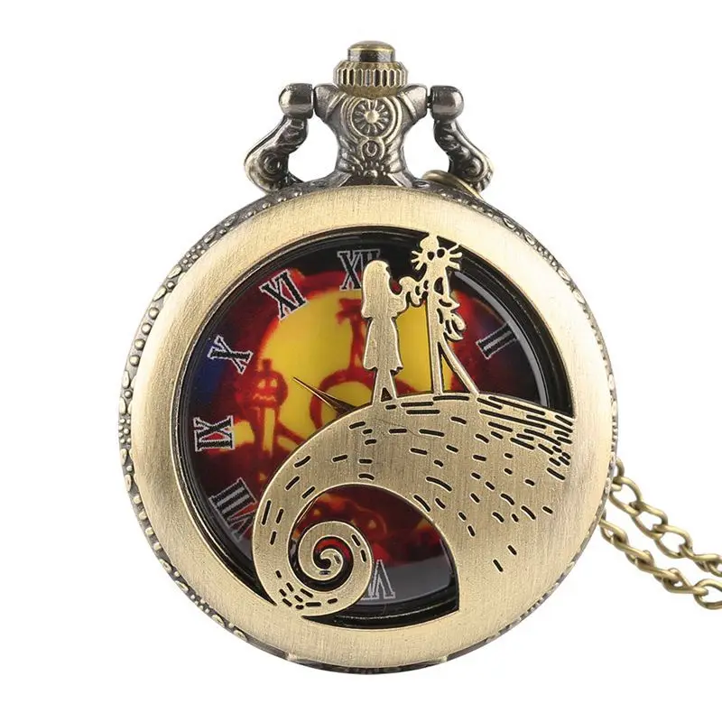 pendant（第1世代）＋ Catlog Board 2 Jack Skellington Necklace Pendant - Retro Gothic Pocket Watch