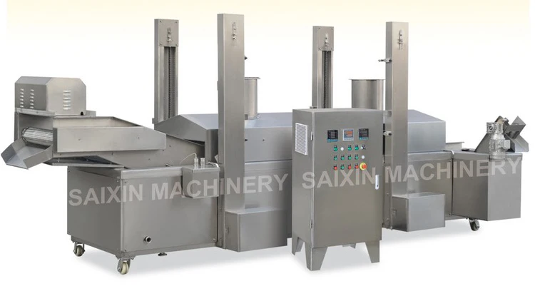 Automatic Continuous Frying Machine Potato Chips Fryer Kurkure Pellets ...