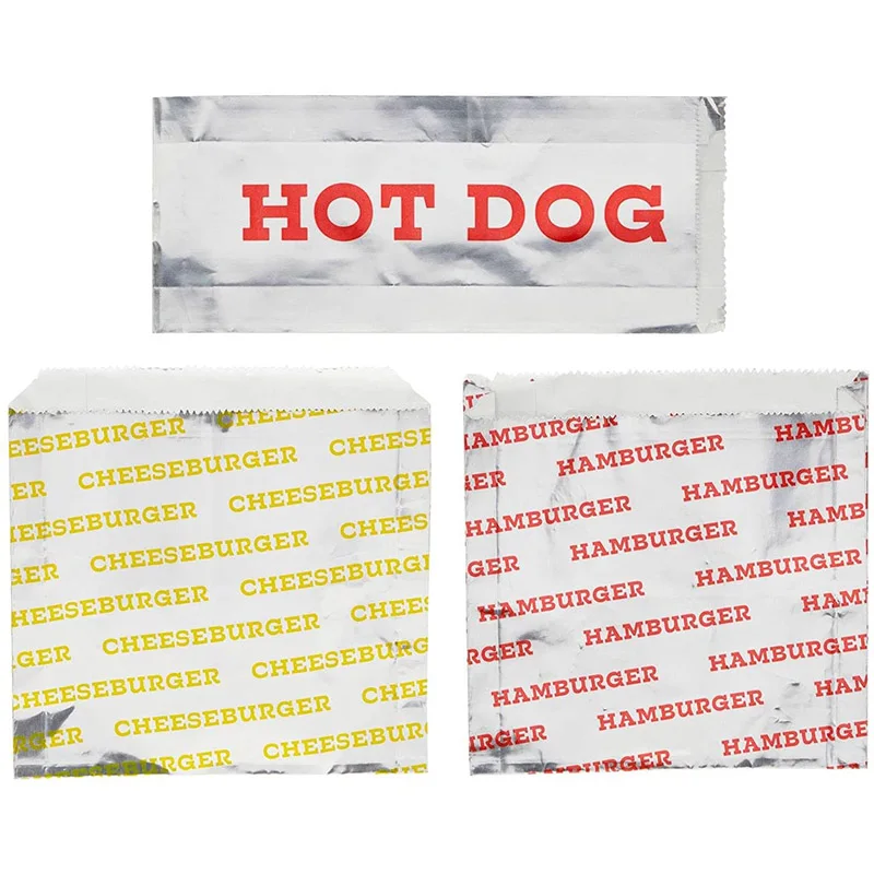 Affordable Wholesale Hot Dog Wrappers Aluminum Bag For Fast Food Take Away