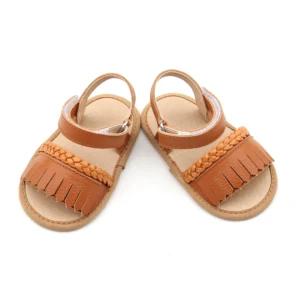 2026 High Quality Cool Summer Baby Girl and Boy Rubber Soft Sole Pu Leather Baby Sandals Shoes