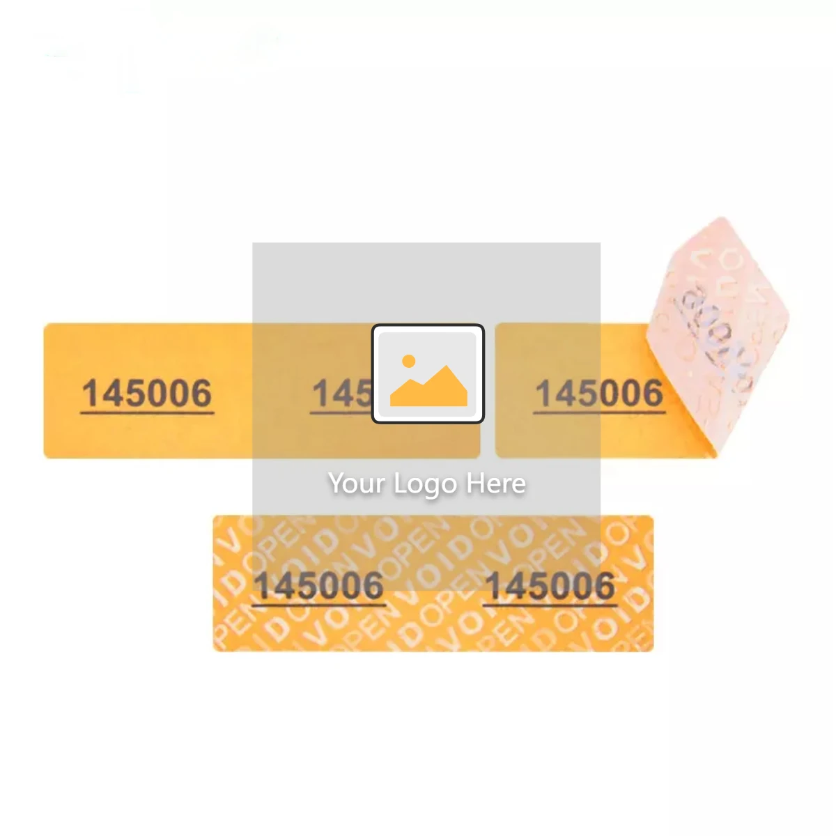 Secure Cut Labels Custom Logo Printed Tamper Evident Labels - Secure & Waterproof