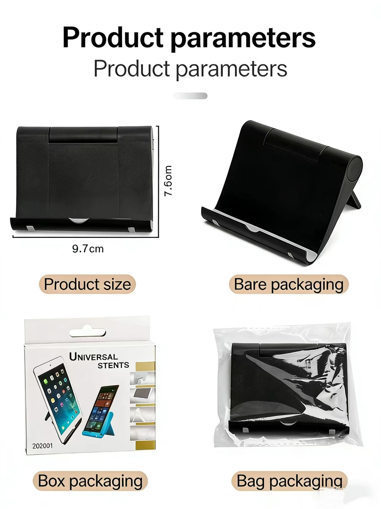 Factory Foldable Adjustable Mobile Phone Stand Business Gift for Office Desktop with Custom Logo preview 4