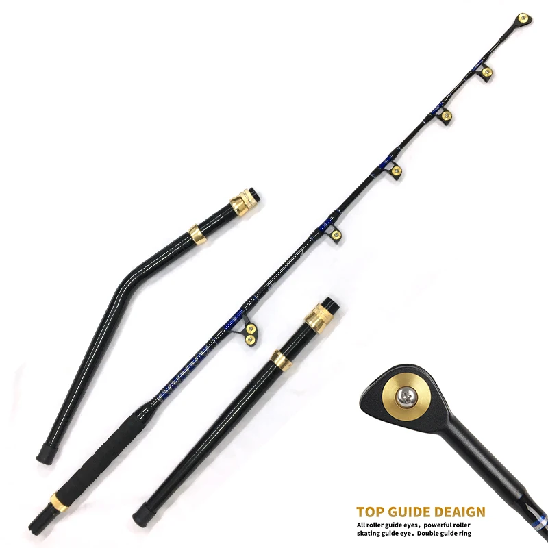 cheap fishing pole rollers Fiblink Saltwater Trolling Rod 1 Piece/2 Piece Heavy Roller Rod Big Game Conventional Boat Fishing with Roller Guides (1-Piece 5'6" 30-50lb) : Sports & Outdoors The rod features 4+1 HD roller guides plus roller guide at the tip Fishing Tackle Cadence Fishing Luggage
