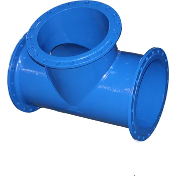 ISO 2531 Custom Flanged Pipe Fittings Cast Ductile Iron All Flange Tee DN50-2600