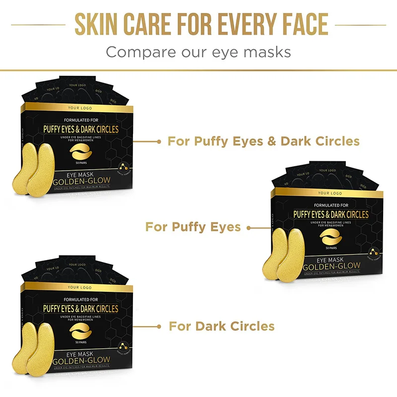 2025 New Arrival Cooling Under Eye Pads Custom Individual Wrapped Eye Mask Patches for Men and Women(pic1)