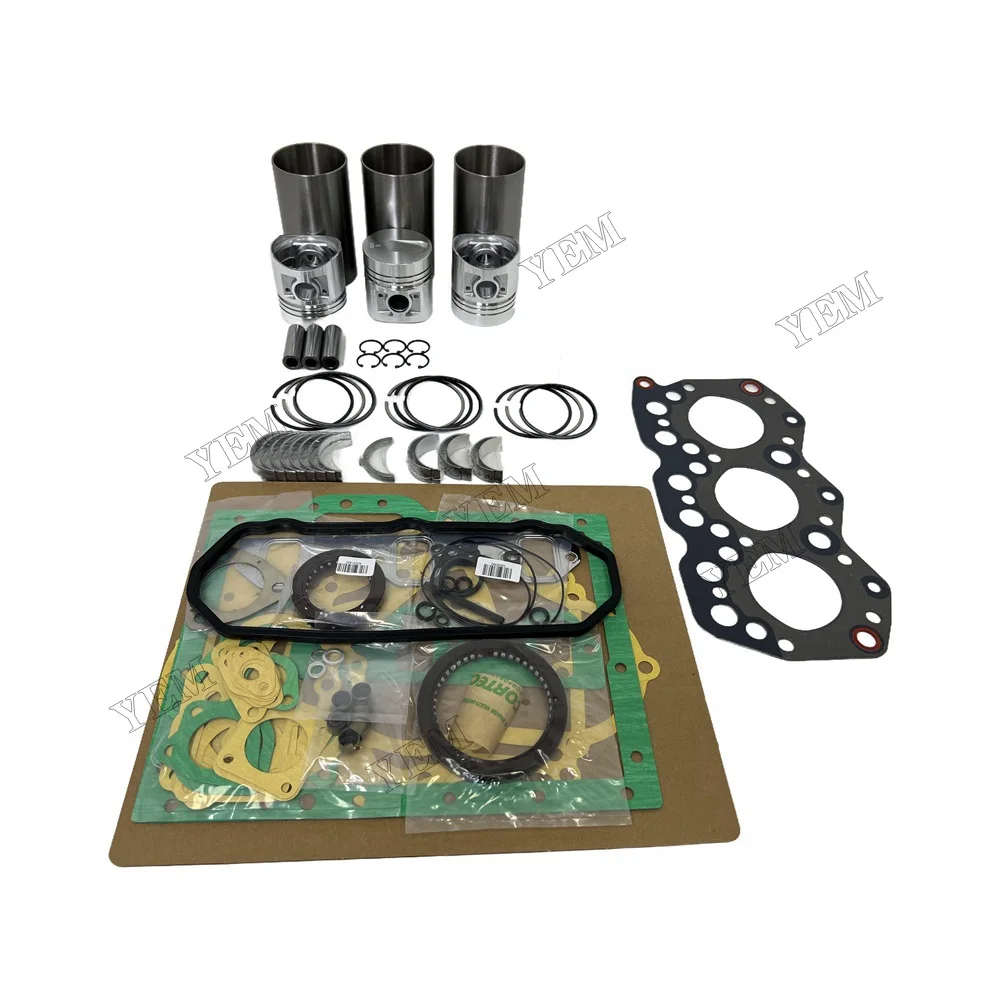 S3E Overhaul Rebuild Kit (No Valves Kit) Compatible for Mitsubishi Engine WS200A WS300A Wheel Loader Piston 34617-00100