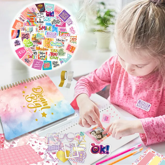 GF DIY Diary Stamping New Hot Gift for Girls Over 4 Years for Amazon Scrapbook with PVC Material Hand Account Cross-Border