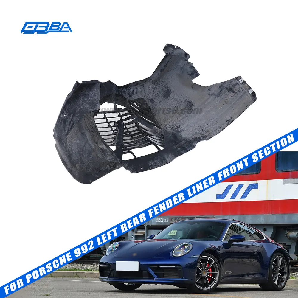 Bakre vänstra innerfenderklädsel, främre del, för Porsche 992, originalutrustning (OE) 992558157