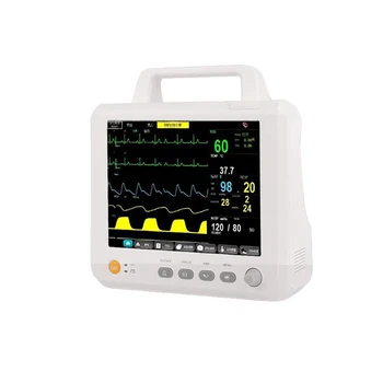 Patient Monitor Adult Child Neonate Human/Vet Portable 6 Parameter  ECG NIBP RESP SPO2 PR TEMP