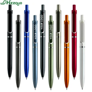 Custom Logo Ballpoint Pen Sports-Style Plastic Business Pen with 1.0 mm Writing Width Novelty Promotion Gift Company Brand Print