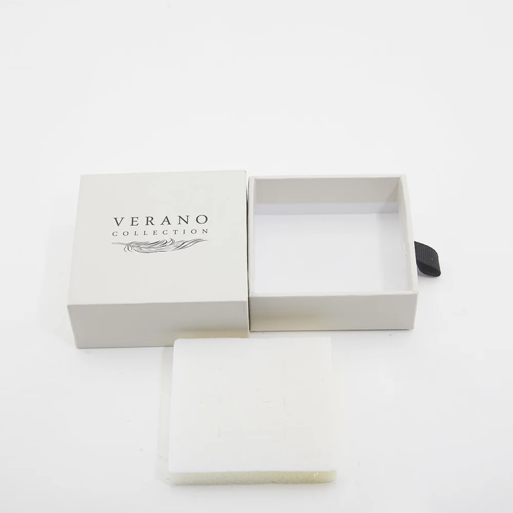 Luxe vrouwen ringdoos | Modern kraftpapieren sieradendoosje | Groothandel mini cadeauverpakking met op maat gemaakt logo